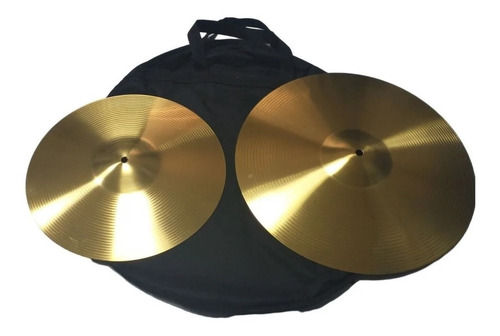 Kit Pratos Bateria Xpro Hh 13 Crash 16 Com Bag Promoção Loja
