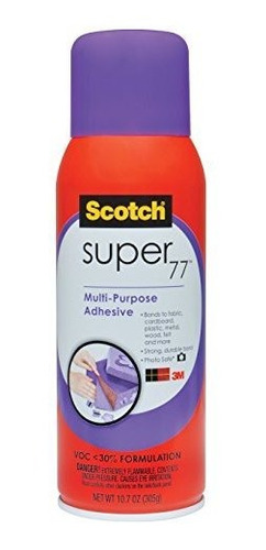 Lienzos Scotch Super 77 Spray Adhesivo Multiusos, Se Adhiere