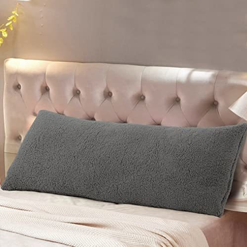 Funda De Almohada Ultra Suave Con Cierre Color Gris Oscuro