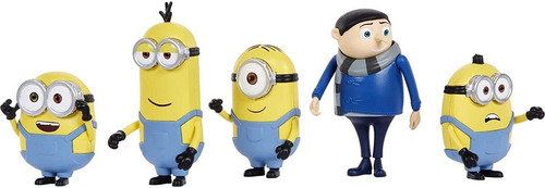 Set Minions Gru Kit Clásico Mattel Pack 5 Articulación Brazo