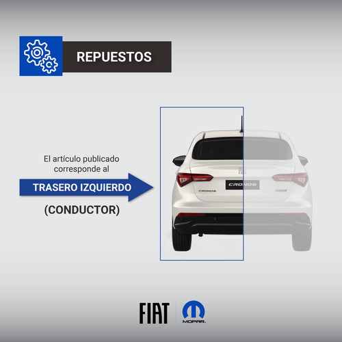 Faro Marcha Atras Izquierdo Original Fiat Toro 16/19