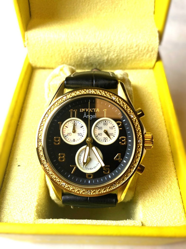 Relógio Invicta Angel Model 0579 (ótimo Estado Conservação) Preto Dourado Preto (Usado)
