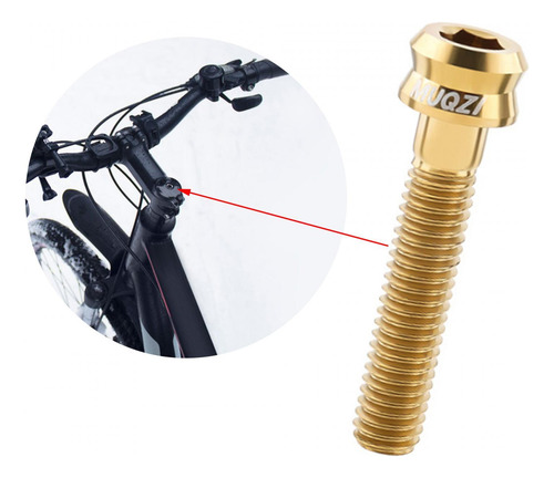 2 Tornillo De Perno De Vástago De Bicicleta M6 Perno De