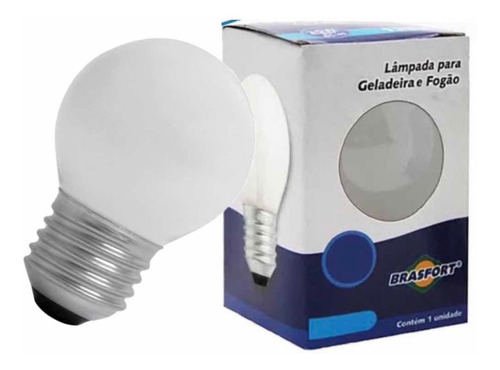 Lâmpada P/ Fogao Geladeira Leitosa E 27 Pre-testada 40w 127v Cor da luz Branco-neutro 110V