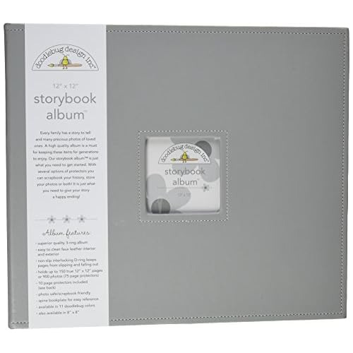 Álbum De Scrapbooking De Diseño Gris, 12 X 12 Pulgada...