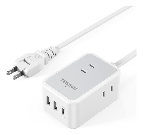 Regleta De Alimentación De Pared Con Usb, Cable De Extensión