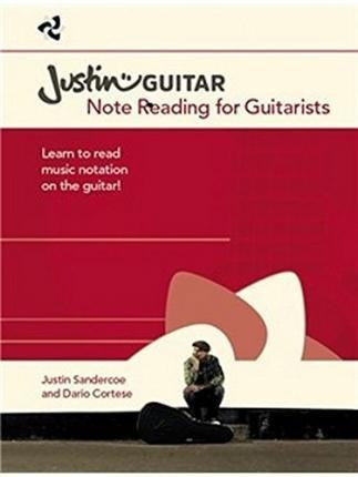 Justinguitar.com Note Reading For Guitarists - M (importado)
