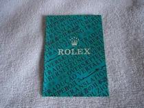 Comprar Manuales Originales De Certificación De Relojes Rolex 