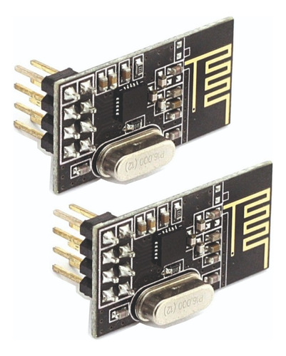 2 X Módulo Nrf24l01 Wireless Transceptor 2.4ghz Arduino Nf-e