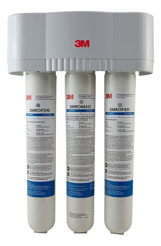 3m Under Sink Reverse Osmosis Water Filter System 3mro301