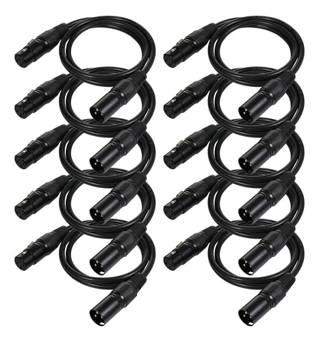 Cable De Audio Cable Xlr Canon Black Signal Dmx512