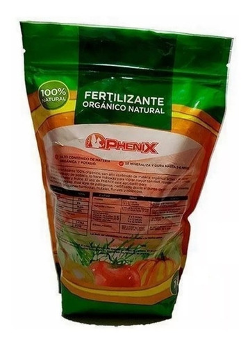 Phenix Fertilizante Orgánico 1k Giten Gabba Grow Olivos