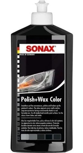 Abrillantador Sonax Polish & Wax Color Negro