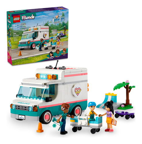 Lego Friends Ambulância Do Hospital 42613 344pcs