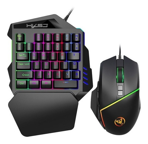 Combo De Teclado Y Mouse Gamer Hxsj A876 + V100