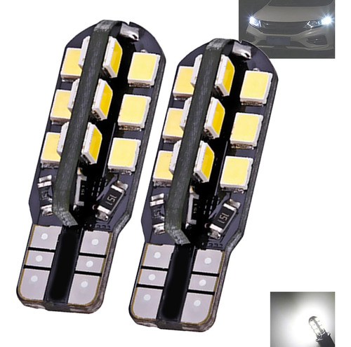 Lâmpadas Pingo T10 Lanterna Honda Hrv 24 Leds Canbus Branco