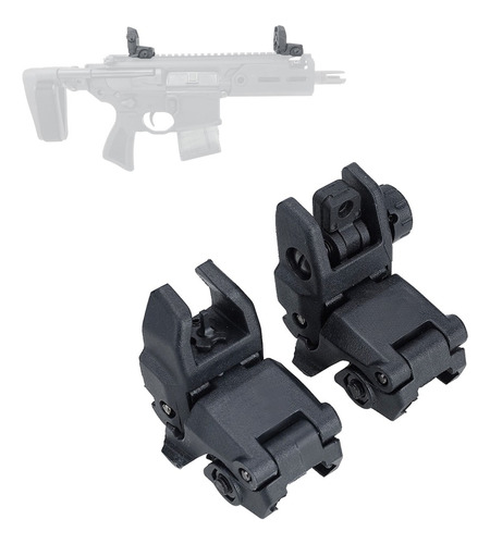 Mira Plegable Tactico Abatible Riel Paintball Magpul Airsoft