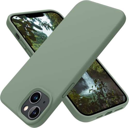 Funda Para iPhone 14 Plus 5g De Silicona Resistente Verde C