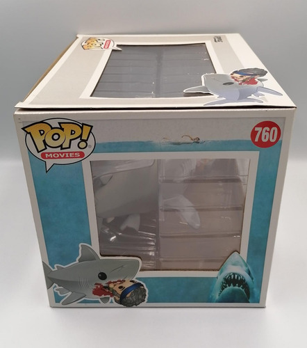 Funko Pop Movies Tiburon Shark Biting Quint 760 2019 L Ed Ex