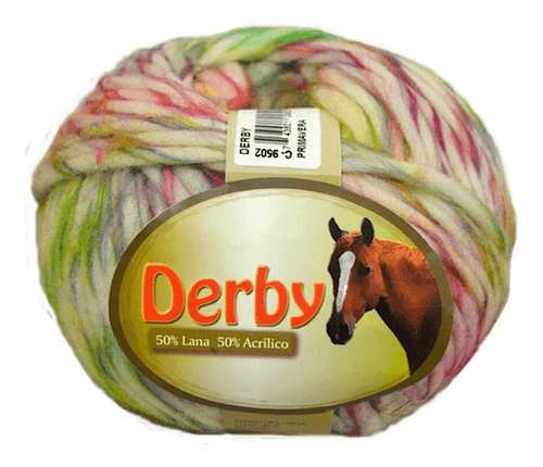 Estambre Derby Super Suave Lana/acrílico Madeja 100g Color Primavera