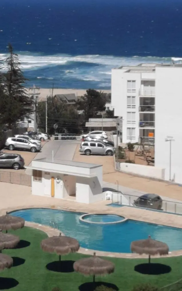 Imagen 1 de 9 de Depto Amoblado 3d Vista Al Mar Y Piscina, El Tabo
