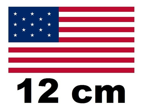 Stickers Bandera Usa ( Vinil 12 Cm ) 1 Pza