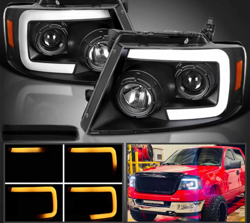 Faros Led Secuencial Ford Lobo F150 2004 2005 2006 2007 2008