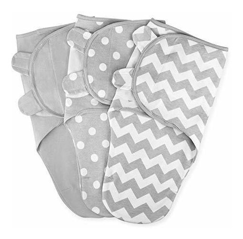 Swaddle Blanket Baby Girl Boy Easy Ajustable 3 Pack Infantil