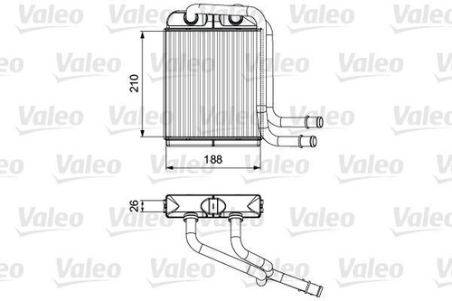 Radiador Calefaccion Volkswagen Transporter 1.9tdi