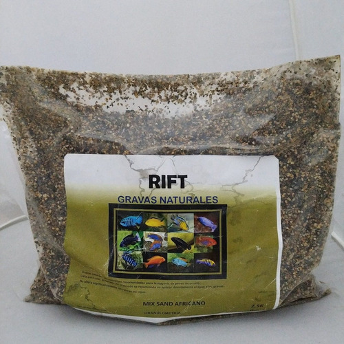 Grava Natural Mix Sand Africano Fino Rift 5 Kg Acuarios