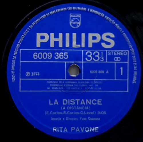 Compacto  Rita Pavone - La Distance - Le Lait Dans Ton Café 