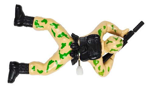 Imagem 3 de 3 de Boneco Soldado Atirador Rasteja Guerra - Brinquedo Infantil