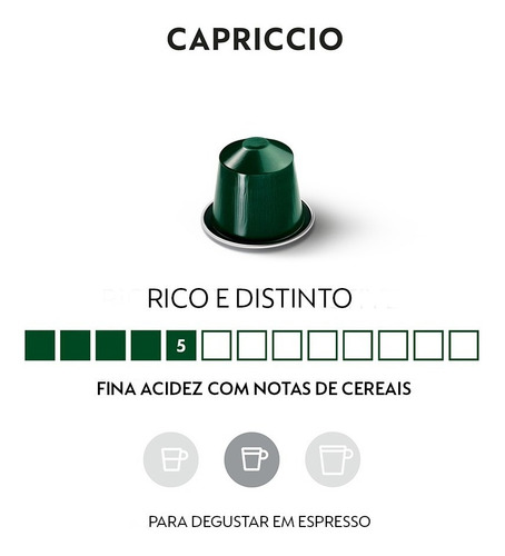 Cápsula Café Nespresso Original 10 Un Sabor Capriccio