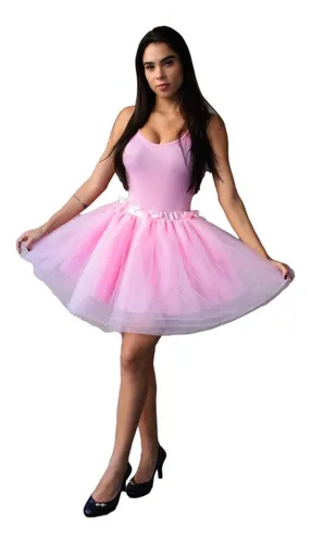 Tutu top rosa adulto