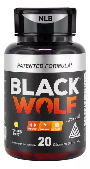 Black Wolf 20 Cápsulas Vigorizante Potencia - Blinlab