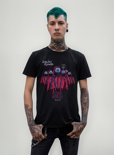 Playera El Juego Del Calamar Squid Game + Sticker