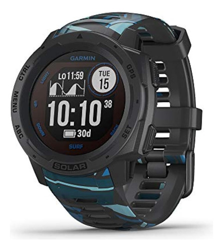 Garmin Instinct Solar Surf, Reloj Inteligente Resistente Par