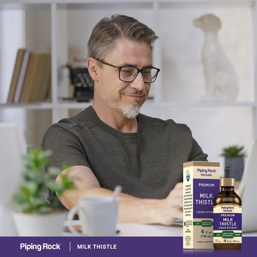 Cardo Mariano Milk Thistle Gotas Organico Liquido Silimarina