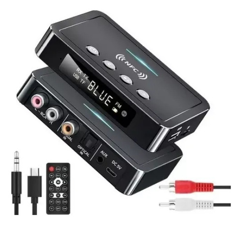 Transmisor Óptico Auxiliar Coaxia Bluetooth 5.0 Rca