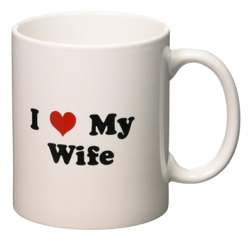 Taza 3drose Con Texto En Inglés «i Love My Wife», 11 Onzas