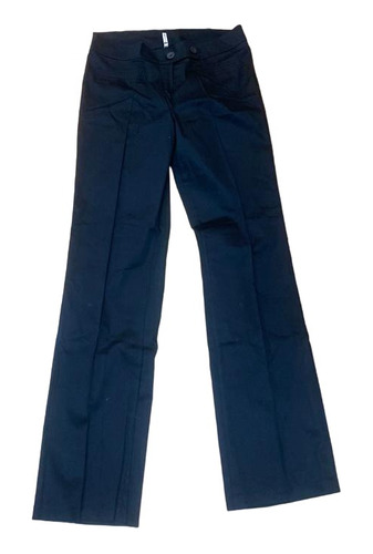 Pantalon De Gabardina Talle Especial Tiro Alto