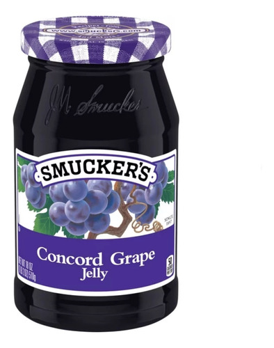 Mermelada Smuckers Sabor Uva Concord Grape Jelly 18oz (510g)