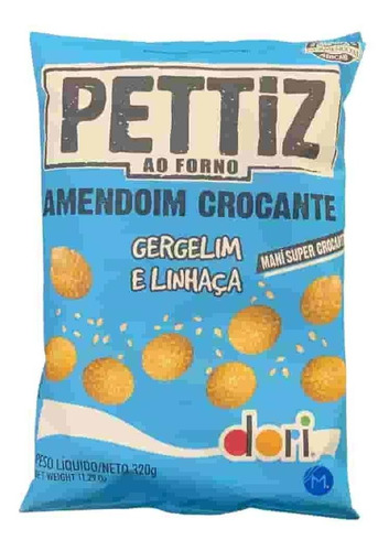 Amendoim Crocante Pettiz Gergelim E Linhaça Dori 320g