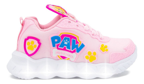 Tenis Moda Niña Luces Led Perritos Patrulla Canina  12-21.5