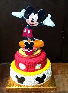 Pastel De Mickey Mouse En Crema Pastel De Mickey Mouse En Crema
