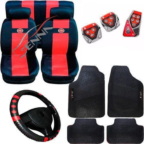 Kit Vermelho Fiat Uno Sporting 2012-2016 +brinde E Frete