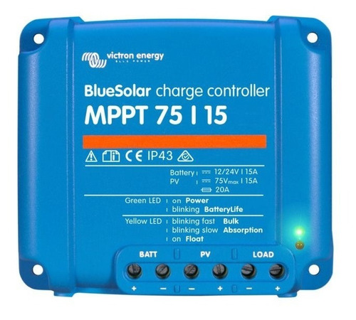 Controlador Carga Solar Victron Mppt 75v 15a 12/24v