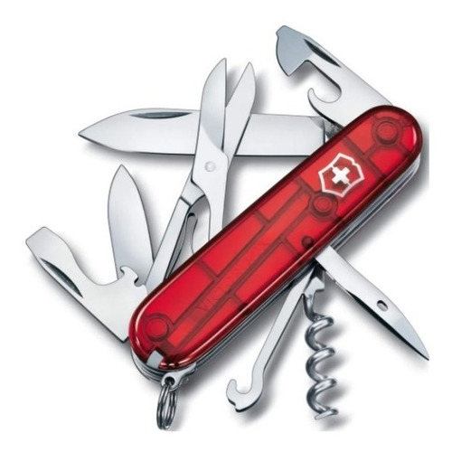 Canivete Suíço Victorinox Climber Verm Transl 14f - Original