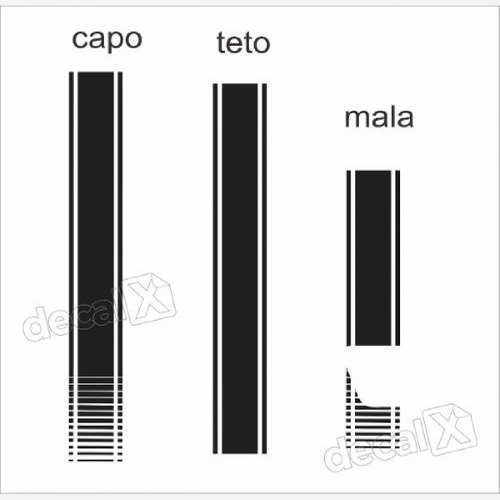 Kit Adesivo Capo, Teto E Mala Mercedes Classe A Imp2