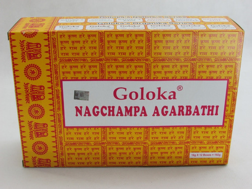 Incenso Massala Nagchampa Agarbathi Goloka 12 Cxs De 15g